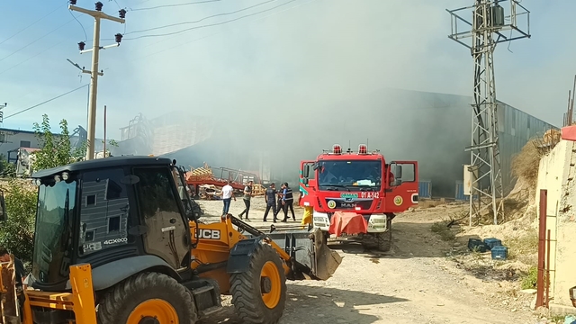 Adana'da narenciye paketleme tesisinde yangın (2)
