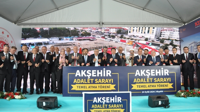Adalet Bakanı Tunç, Akşehir Adalet Sarayı'nın temel atma töreninde konuştu: (1)