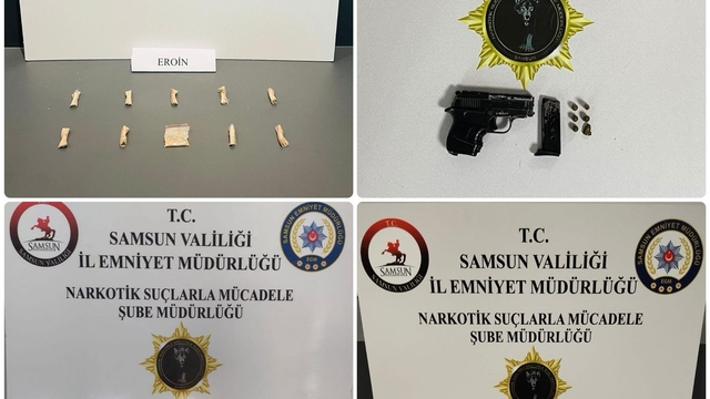 Samsun'da düzenlenen uyuşturucu operasyonunda 10 kişi yakalandı