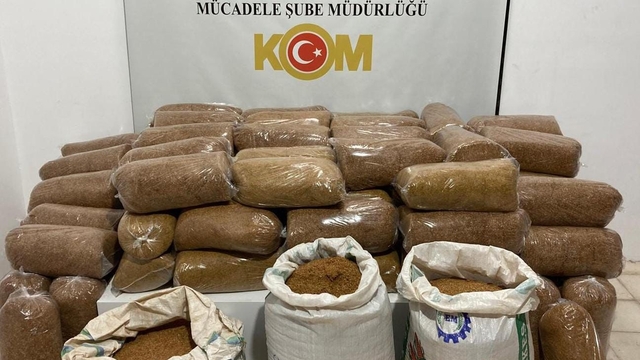 Samsun'da 435 kilogram kaçak tütün ele geçirildi