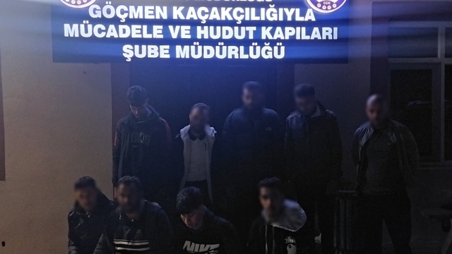Kırklareli'nde 9 düzensiz göçmen yakalandı