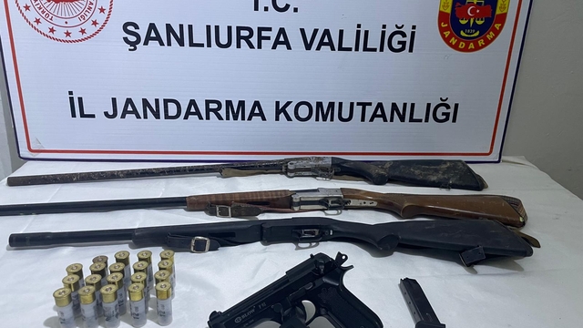 Şanlıurfa'da silah kaçakçılığı operasyonunda 5 şüpheli yakalandı