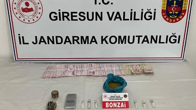 Giresun'da uyuşturucu operasyonunda bir kişi tutuklandı