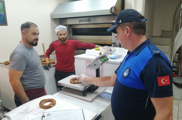 Karadeniz Ereğli'de simit fırınları denetlendi