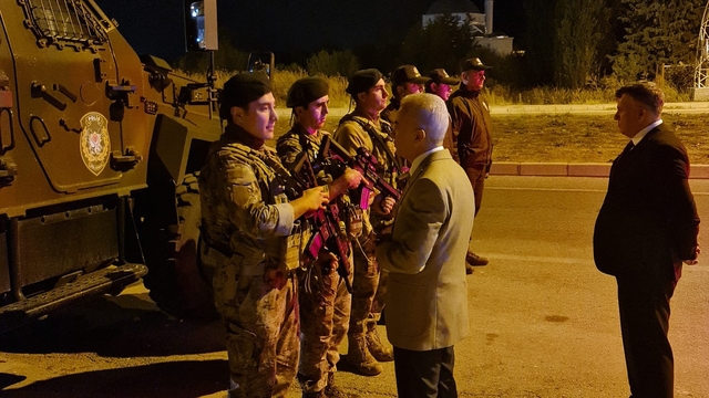Kırklareli Valisi Turan, yol kontrol noktalarında incelemede bulundu