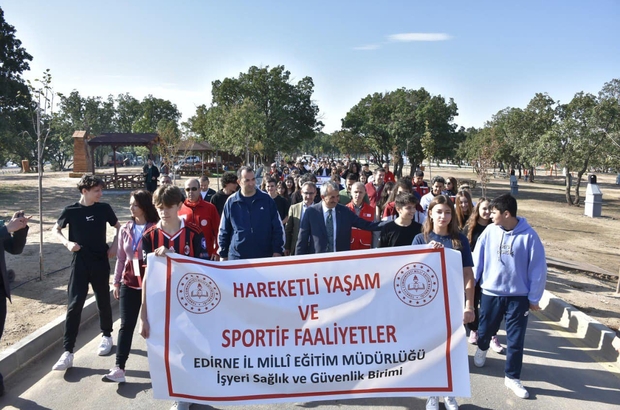 Edirne'de Dünya Yürüyüş Günü dolayısıyla spor etkinlikleri düzenlendi