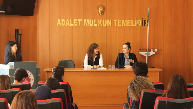 Bafra Anadolu Lisesi öğrencileri adliye binasını gezdi