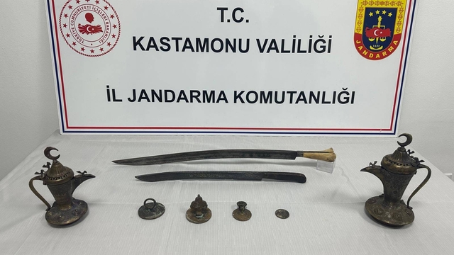 Kastamonu'da tarihi eser operasyonunda bir zanlı yakalandı