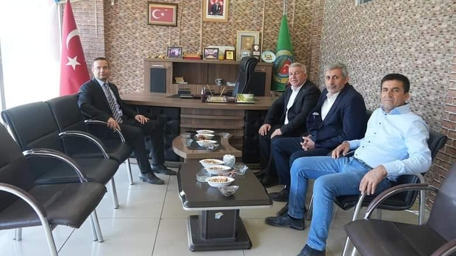 Cizre Kaymakamı Ahmet Vezir Baycar, Cizre Ziraat Odası'nı ziyaret etti