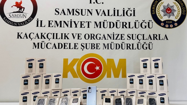 Samsun'da telefon kaçakçılığı operasyonunda 1 zanlı yakalandı