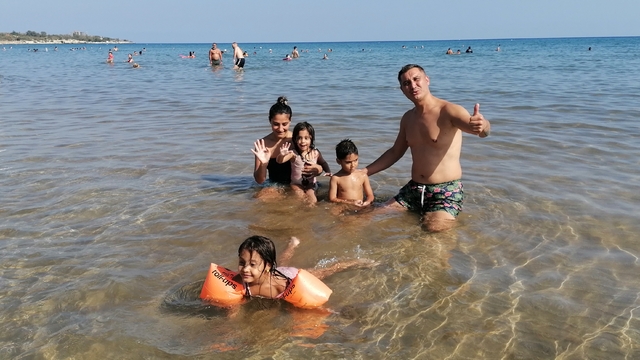 Mersin'de ekim ortasında deniz keyfi