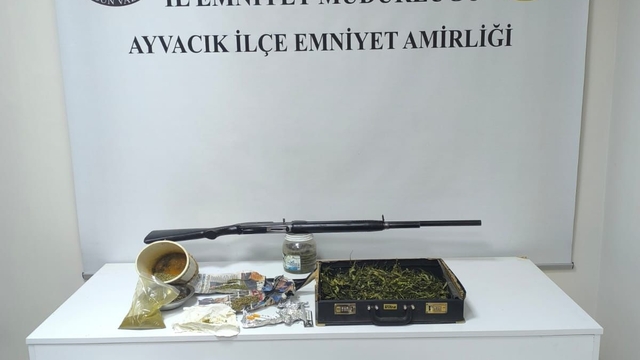 Ayvacık'ta uyuşturucu operasyonunda 1 şüpheli gözaltına alındı