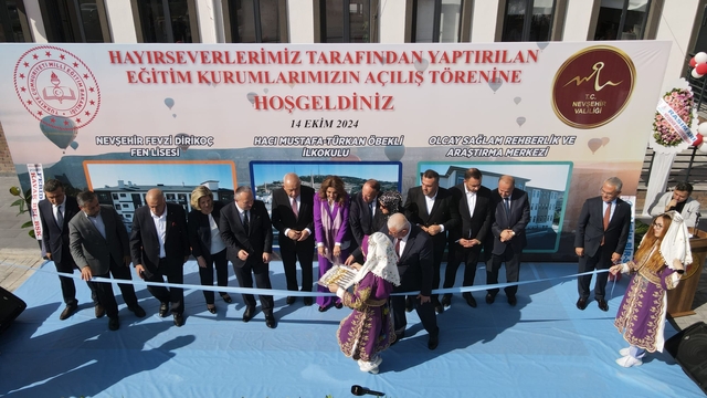 Nevşehir'de iki okul ve araştırma merkezi için açılış töreni düzenlendi