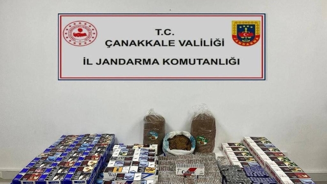 Çanakkale'de 46 bin 300 makaron ele geçirildi