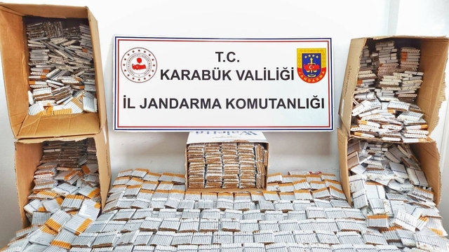Karabük'te kaçak sigara operasyonlarında 3 şüpheli yakalandı