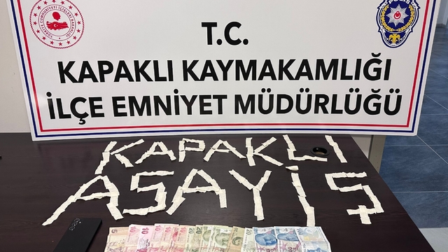 Tekirdağ'da evinde uyuşturucu madde bulunan zanlı tutuklandı