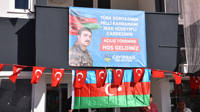 Azerbaycan milli kahramanı İbad Hüseynli'nin ismi Afyonkarahisar'da bir caddeye verildi
