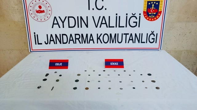 Aydın'da tarihi eser kaçakçılığı operasyonunda 2 şüpheli yakalandı