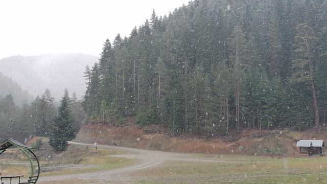 Ilgaz Dağı'na kar yağıyor
