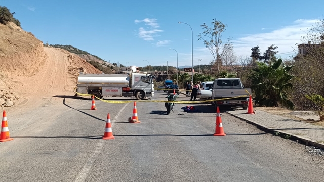 Gaziantep'te akaryakıt tankeriyle çarpışan motosikletin sürücüsü öldü