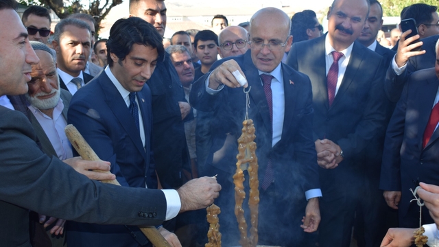 Bakan Şimşek, memleketi Batman'daki 'Bağ Bozumu ve Gastronomi Festivali'ne katıldı