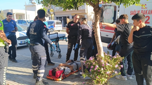 Hatay'da köpeğe çarparak devrilen motosikletin sürücüsü yaralandı