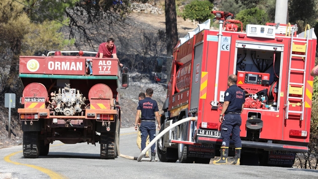 Muğla'daki orman yangını 4'üncü gününde (3)
