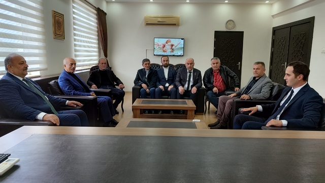 Salıpazarı Kaymakamlığına atanan Ahmet Faruk Beyazıt'a hayırlı olsun ziyareti