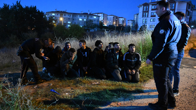 Edirne'de 10 düzensiz göçmen yakalandı