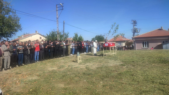Kazada ölen karakol komutanı son yolculuğuna uğurlandı