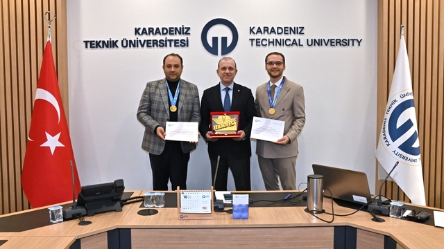 KTÜ Rektörü Prof. Dr. Çuvalcı, buluşçu akademisyenleri tebrik etti