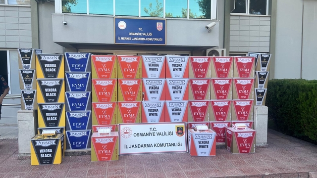 Osmaniye'de 2,5 milyon makaron ele geçirildi