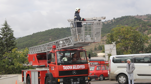 Taşova Devlet Hastanesi'nde yangın tatbikatı yapıldı