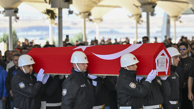TUSAŞ'a yönelik terör saldırısında şehit olan güvenlik görevlisi Erdoğan, son yolculuğuna uğurlandı