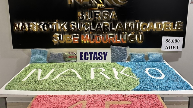 Bursa'da 42,6 kilogram uyuşturucu ele geçirildi