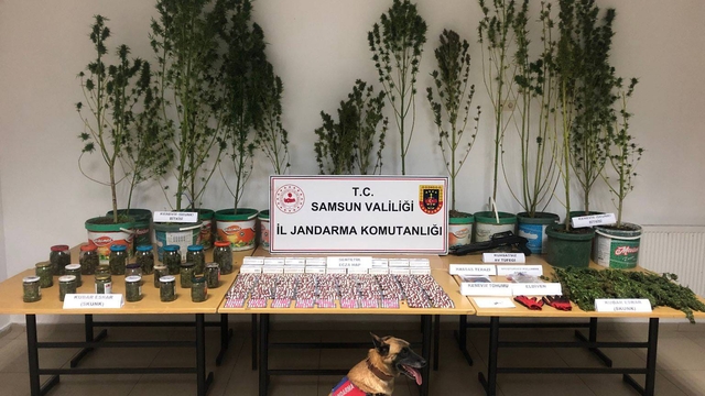 Samsun'da 3 kilo 260 gram esrar ele geçirildi