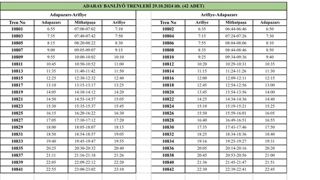 ADARAY'ın sefer saatleri ve fiyat tarifesi belli oldu