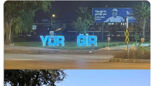 Adana'da belediyenin parka yerleştirdiği logodaki kalp çalındı