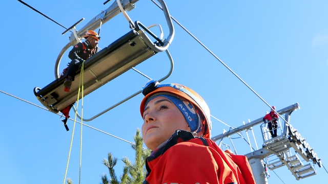 AFAD'dan Palandöken'de nefes kesen kurtarma tatbikatı
