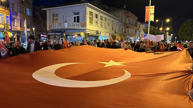 Gerze'de Cumhuriyet'in 101. yıl dönümü için yürüyüş düzenlendi