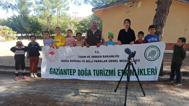 İslahiye'de öğrenciler kuş gözlemciliği yaptı