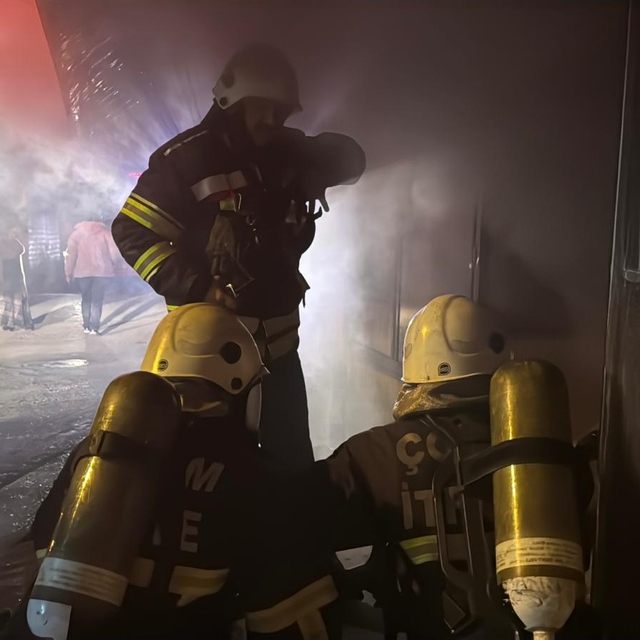 Çorum'da ekmek fırınında çıkan yangın söndürüldü