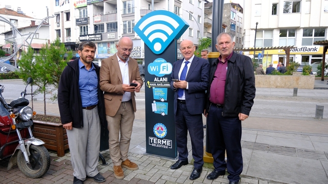 Terme Belediyesinden ücretsiz wi-fi hizmeti