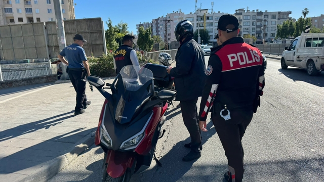 Mersin'de 34 motosiklet sürücüsüne ceza kesildi