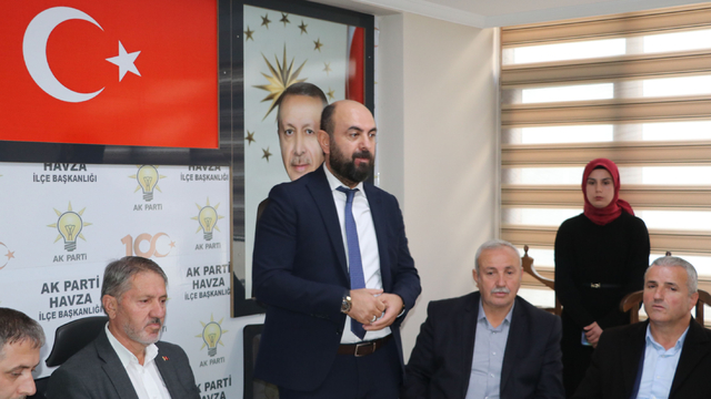 AK Parti Havza İlçe Başkanlığına aday gösterilen Pekşen, partililerle buluştu