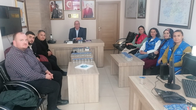 Cide Gençlik ve Spor İlçe Müdürlüğünden AK Parti İlçe Başkanlığına ziyaret