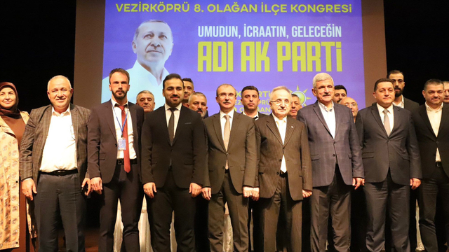 AK Parti Vezirköprü İlçe Başkanlığına Ali Faik Çamurcu yeniden seçildi
