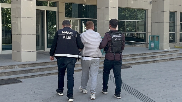 Kilis'te uyuşturucu operasyonunda yakalanan zanlı tutuklandı