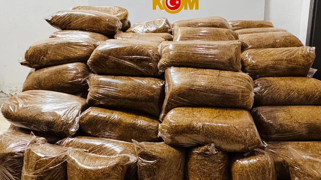 Samsun'da 475 kilogram kaçak tütün ele geçirildi