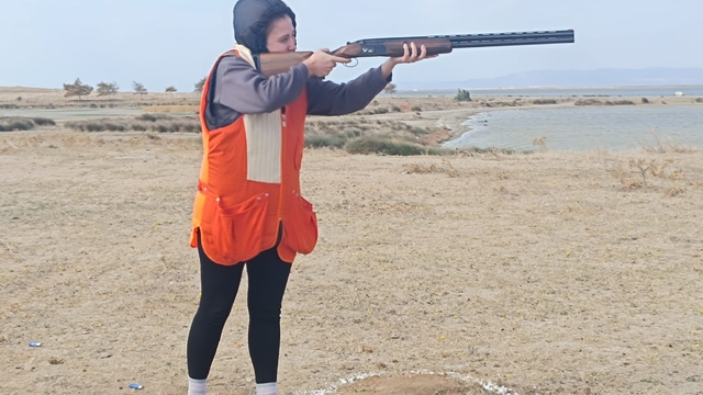 Enez'de trap atış yarışması düzenlendi